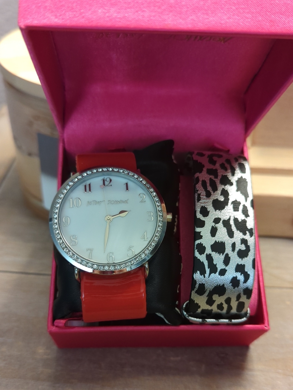 Betsey Johnson Two Band Set Watch